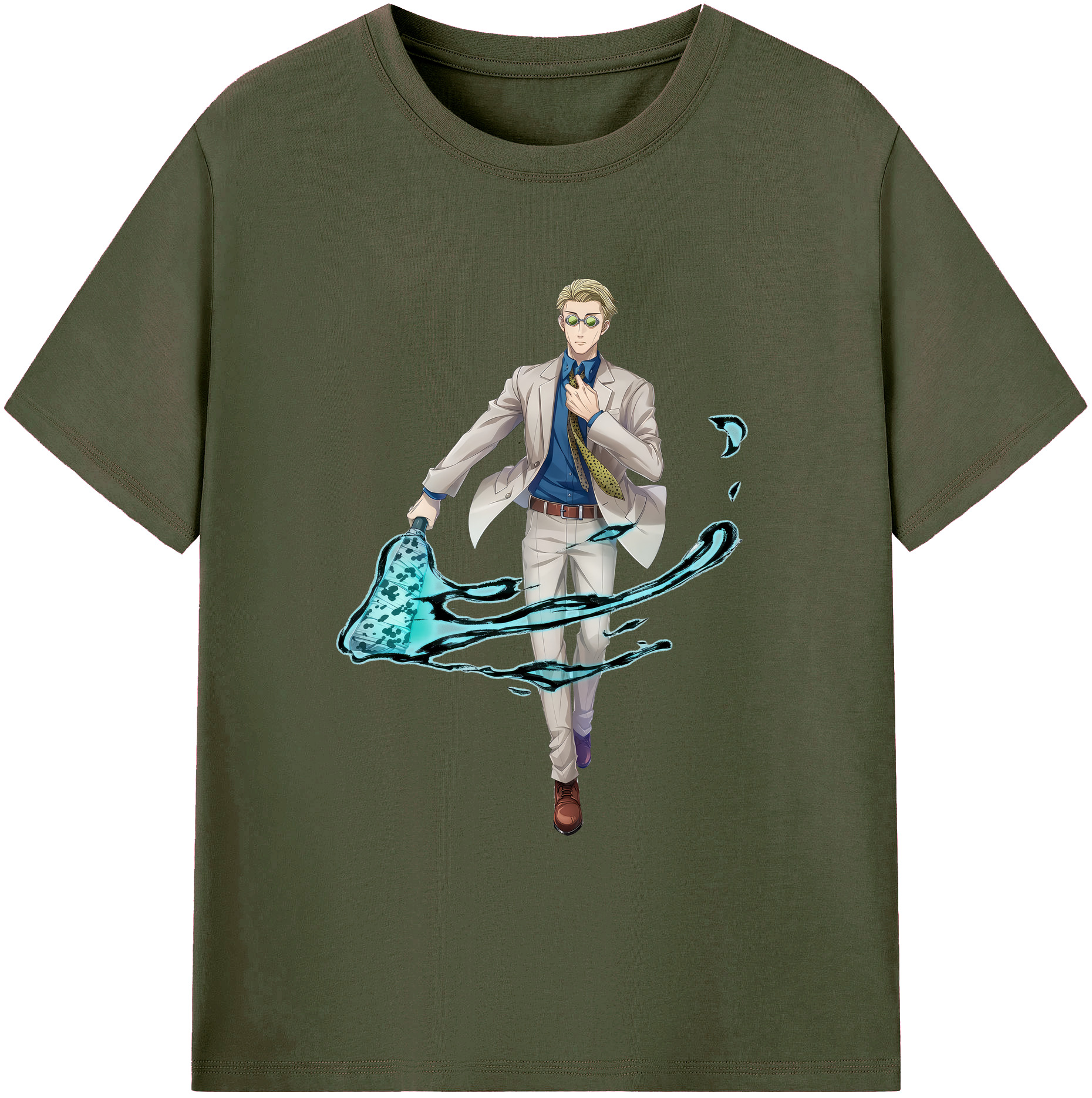 （画像用） 呪術廻戦 Jujutsu Kaisen 綿100％ メンズ半袖Tシャツ｜肌触りやわらか＆通気性
